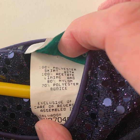 Rare Editions Girls Party Holiday Dress Navy Size 3T Tulle Embellished Red Rose - Picture 5 of 8